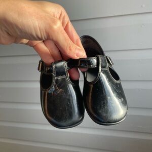 Vintage Classic Black Patent Kids Mary Jane Shoes